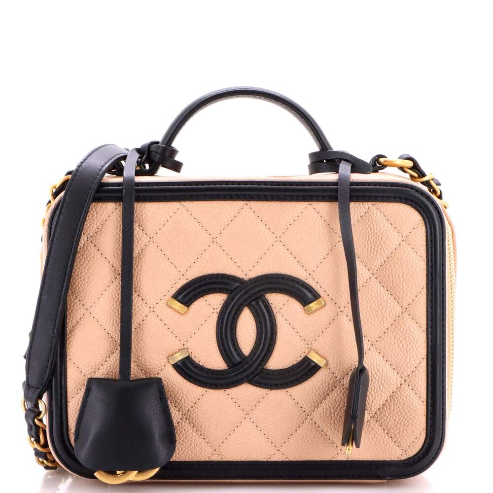 Chanel Filigree Vanity Case Quilted #254989C42B
